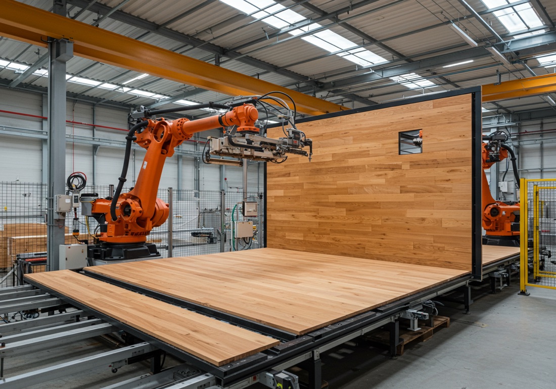 Onsite robotic factory